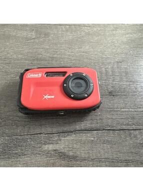 Coleman Xtreme Waterproof Digital Camera Red With Battery